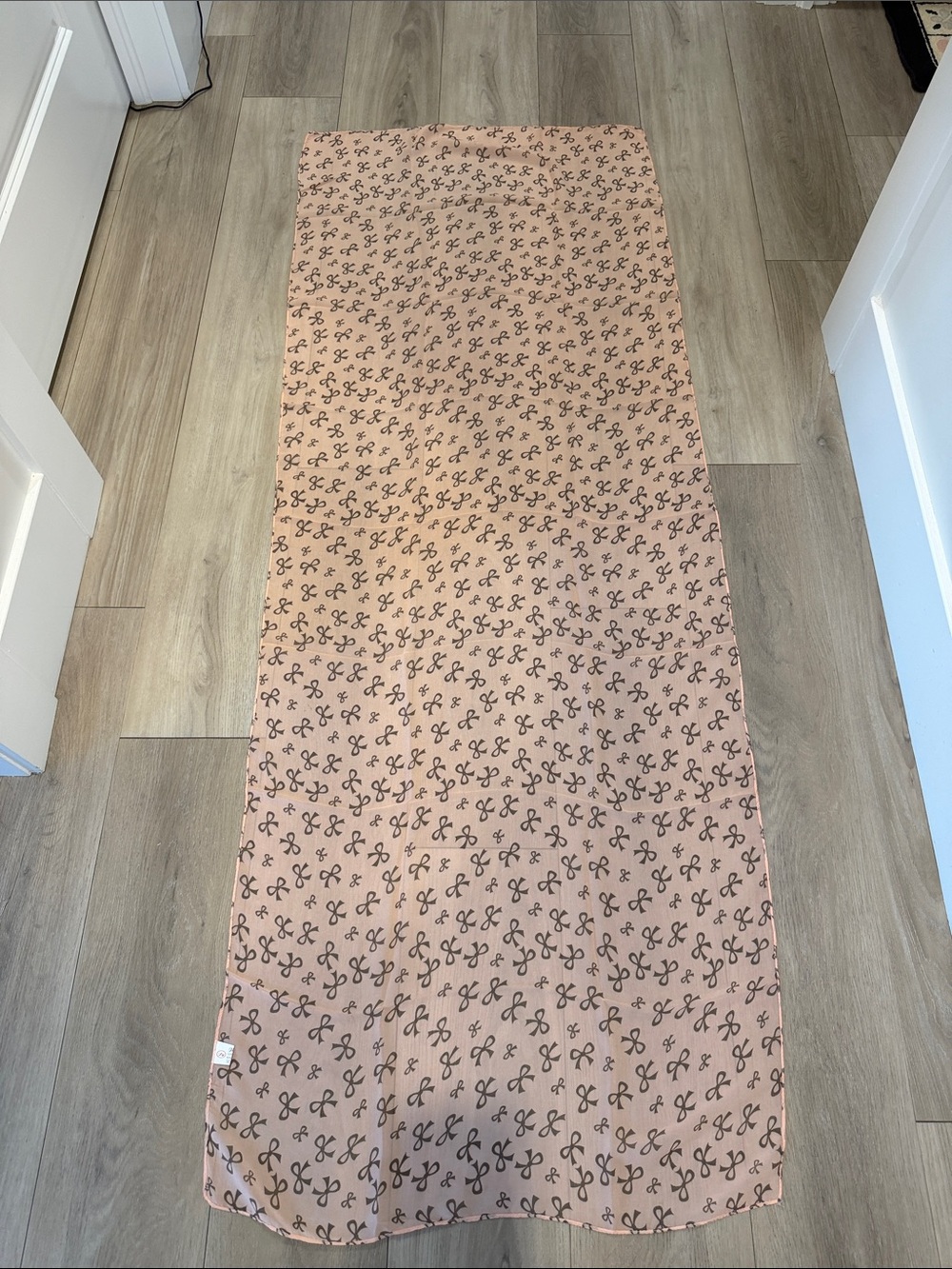 Light Pink Printed Women's Scarf